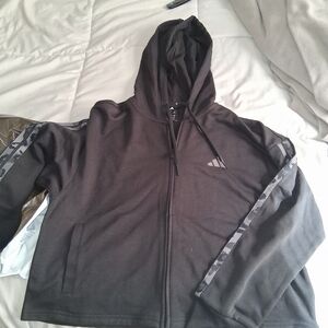 Black Womens Zip-Up Hoodie